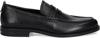 HUGO BOSS Loafers met banddetail - Zwart