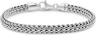Devata Dragon Bone Oval Chain Bracelet in Sterling Silver, 6mm at Nordstrom, Size 7.5