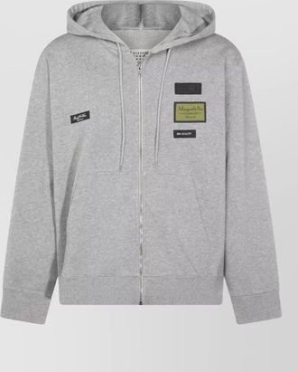 Maison Margiela hooded jacket front pockets ribbed trims