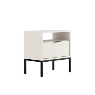 Petits Meubles Mesita de noche estratificado Blanco
