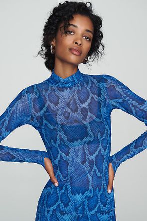 AFRM Zadie Mesh Mock Neck Top