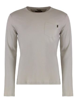 Moorer Eric-GCW chest-pocket T-shirt - men - Fabric - 48 - Neutrals
