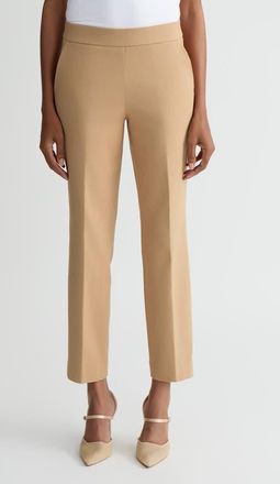 Kasper The Audrey Pull-On Straight Leg Pants in Toasted Wheat at Nordstrom, Size X-Small