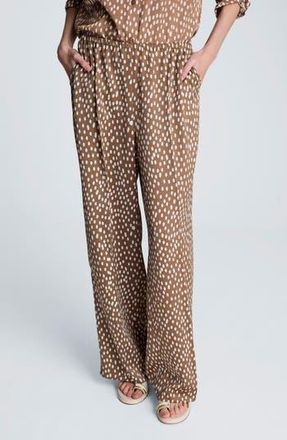 Kenneth Cole High Waist Wide Leg Pants in Mesquite/Oyster at Nordstrom Rack, Size X-Small