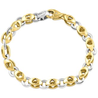 Pompeii3 Mens Link 14k Gold (30gram) or Platinum (48gram) 6-8.5mm Bracelet 7.75