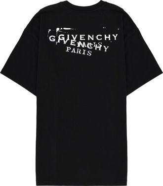Givenchy Logo-Embroidered Cotton T-Shirt - Black