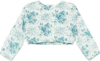 Antik Batik Cinz Crop Top - Dames - Blouses - Groen - M - Overhemden