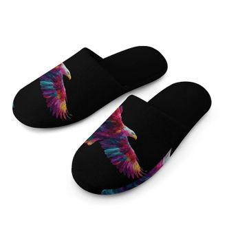 Generic Colorful Eagle1 in Flight Mens House Slippers Slip Indoor Slipper On Shoes Warm Outdoor