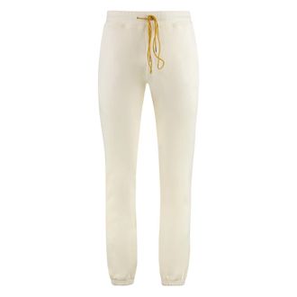 Rhude Sweatpants, male, Beige, XS, Cotton Track-Trousers with Logo Detail