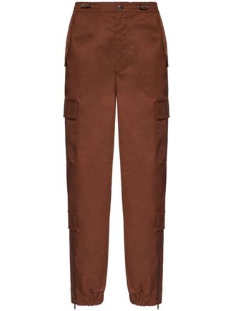 Valentino Garavani straight-leg cargo trousers - Brown