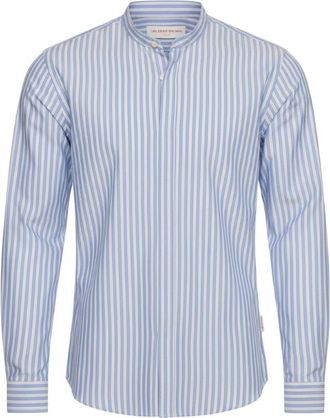 Orlebar Brown Giles Grandad Classic Stripe-276087-Ice Blue/white