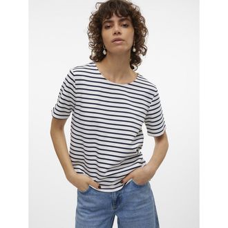 Vero Moda Gestreept T-shirt, ronde hals