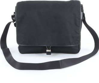 Prada Black Nylon Leather Shoulder Bag (Pre-Owned)