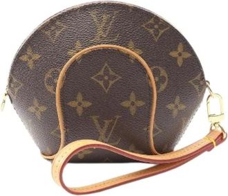 Louis Vuitton Pre-owned Clutches, female, Brown, Size: ONE SIZE Pre-owned Mini Ellipse Monogram Pouch
