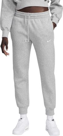 Nike Phoenix fleece-joggingbroek met middelhoge taille voor dames (Grijze Mergel)