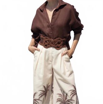 Andres Otalora Si Sabes Shirt In Mocha