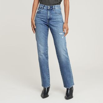 G-Star Viktoria High Straight Jeans - Midden blauw - Dames