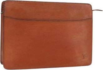 Louis Vuitton Pre-owned Clutches, female, Brown, Size: ONE SIZE Pre-owned Vintage Leather Clutch