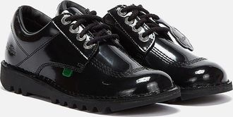 Kickers Womens Kickers - 1-10688 WOMENS LOW PAT BLACK - Size: UK 6.5 / eu 40 / us 7.5