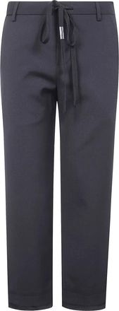 Ann Demeulemeester Rael Sigarettenbroek - Dames - Slim Fit Broeken - Zwart - XL - Katoen - Broeken