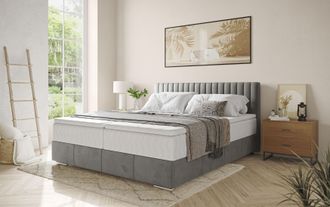 Inosign Boxbett »Thor mit Bettkasten, inkl. Matratze, Topseller« Topper und Zierkissen, in verschiedenen Härtegraden verfügbar