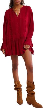 Free People Intimately FP Haute Heirloom Minidress in Red Dahlia at Nordstrom, Size X-Small