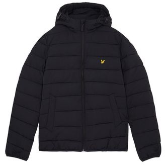 Lyle & Scott Heren Pufferjas met capuchon (Zwart)