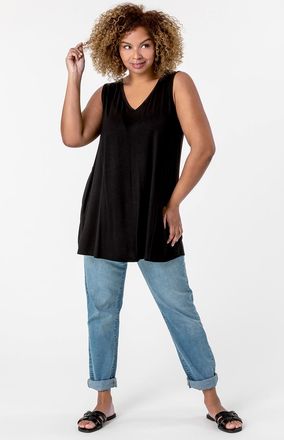 Roman Plain V-Neck Vest Top