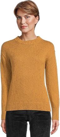 L.L.Bean Cotton Ragg Crew Neck Womens Clothing Saddle : MD