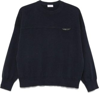 Brunello Cucinelli Maglione con decorazione Monili - Blu
