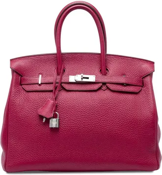 Herm&egrave;s Pre-owned Hermes Clemence Birkin Retourne 35 Satchel Ladies V1QMBBOSGNJPSTKZ