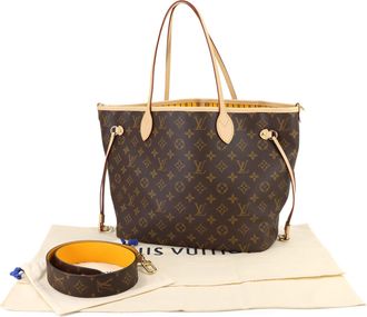 Louis Vuitton Monogram Saffron Yellow Monogram Canvas Handbag Tote Bag (Pre-Owned)