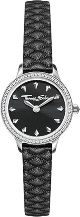 Thomas Sabo Rebel at Heart Miniature Women Horloge - Dames - Horloges - Zwart - ONE Size - Nylon - Accessoires