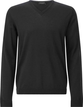 Roberto Collina V-neck Truien - Heren - V-hals truien - Zwart - 3XL - Truien & Vesten