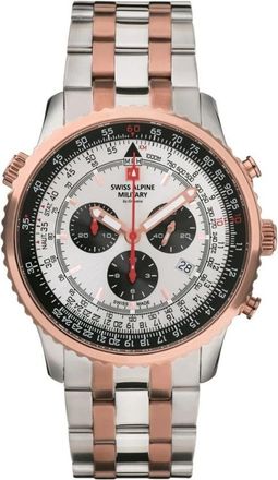 Swiss Alpine Military Chronograaf Horloge - Heren - Horloges - Roze - ONE Size - Accessoires