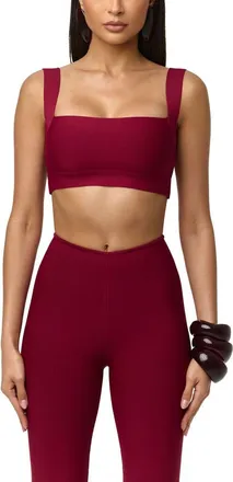 Naked Wardrobe Sports Bra in Sangria at Nordstrom, Size X-Large