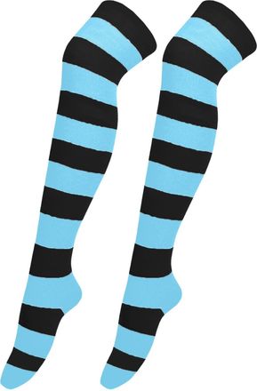 Generic 1 Pair Christmas High Long Stockings For Womens Over Knee Socks Christmas Cosplay Party Costumes Socks Knee High Long Striped Stocking Socks Womens Wi