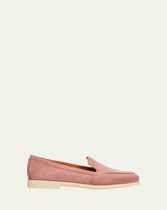 Santoni Suede Loafers