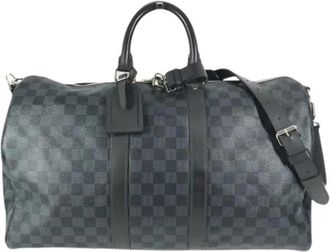 Louis Vuitton Pre-owned Boston Bag - Heren - Vintage Weekendtas - Blauw - ONE Size - Vintage