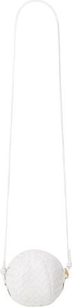 Bottega Veneta Ronde Schoudertas - Dames - Schoudertassen - Wit - ONE Size - Leer - Tassen