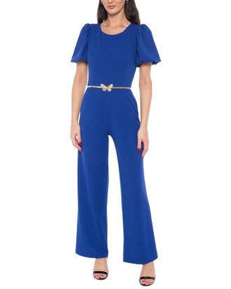 Marina Rossini Bubble-Sleeve Jumpsuit