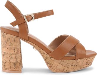Carvela Womens Sonata Cork Sandals - Tan - Size UK 7
