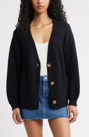 BP. Relaxed Everyday Cardigan in Black at Nordstrom Rack, Size X-Small