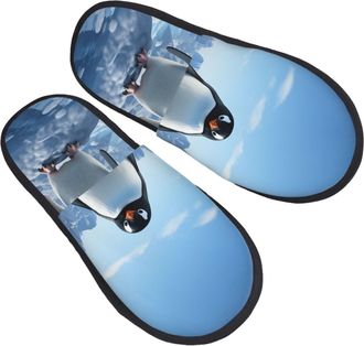 Generic Shoes Penguin Antarctica Ice Lightweight Slippers Comfy Cotton Slippers For Outdoor Big Kid Home M