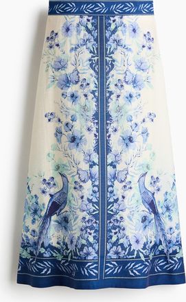 H&M Maxijupe aus Leinenmix - White