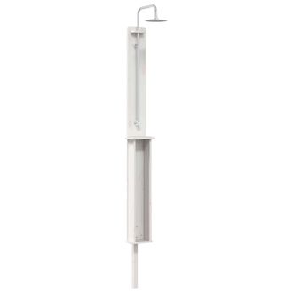 vidaXL Ducha Exterior 246 Cm Madera Maciza De Pino Y Acero Inoxidable Vidaxl