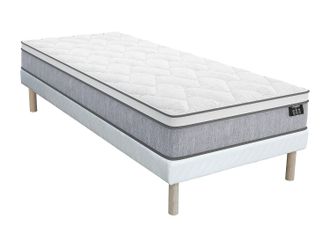 Vente-Unique Conjunto somier + colch&oacute;n de muelles ensacados de 22 cm de grosor SERENITE de YSMEE - 90 x 190 cm