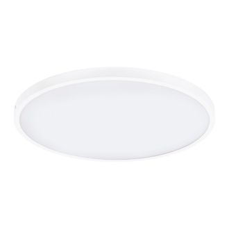 Loops Wall / Ceiling Light White 600mm Round Surface Mounted 27W LED 3000K