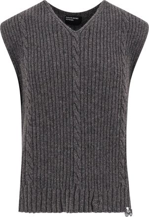 Enfants Riches Deprimes Cachemere Vest With Destroyed Effect-Uomo