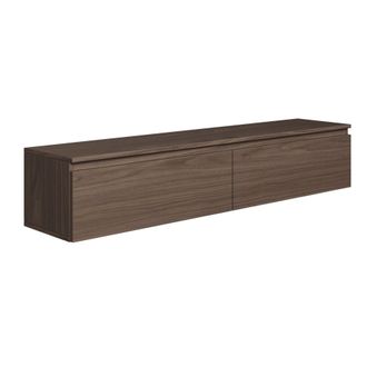 Selsey Selsey - Bemmi -mueble De Tv Suspendido Con 2 Puertas -150 Cm -nogal De Wisconsin